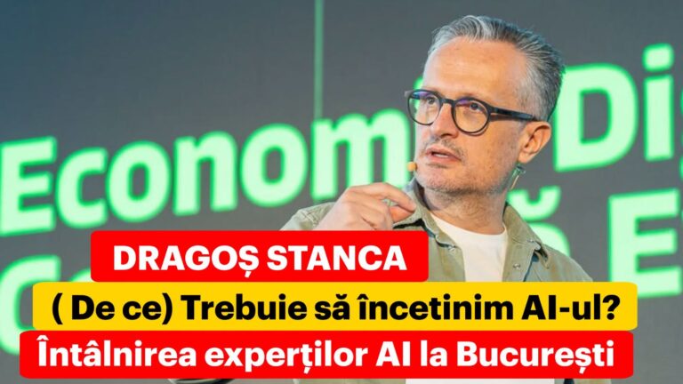 Dragoș Stanca, la Leaders: AI a ajuns într-un moment comparabil cu descoperirea bombei nucleare