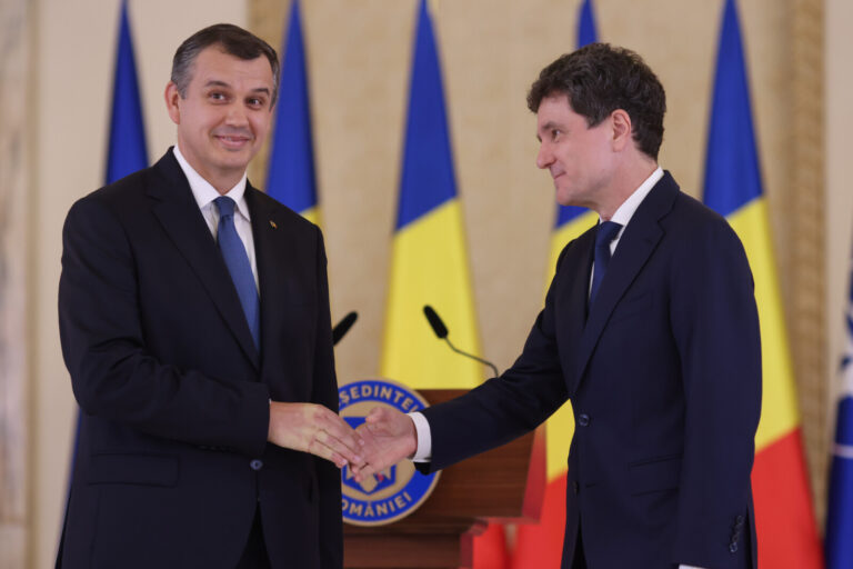 Nicușor Dan la desemnarea lui Eugen Tomac