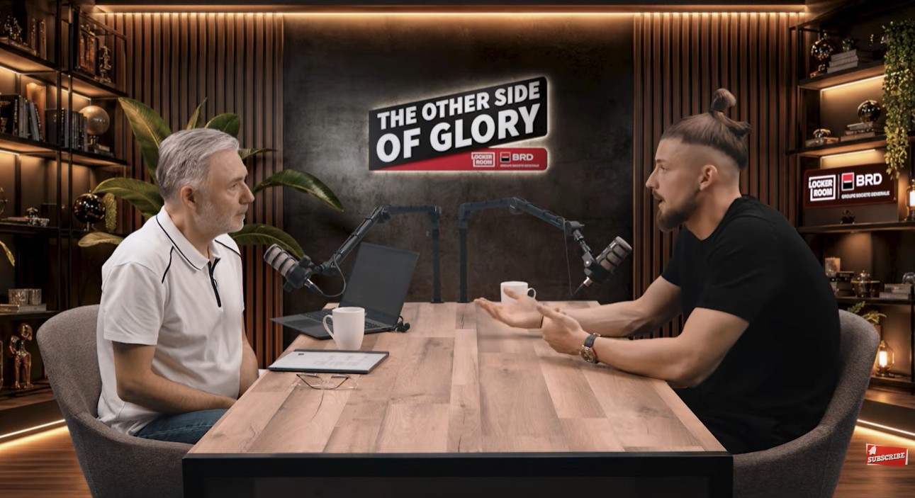 Radu Drăgușin, invitat la primul episod The Other Side of Glory. Cum a trecut peste accidentarea care l-a ținut 11 luni departe de teren 1 Radu Dragusin Catalin Striblea The Other Side of Glory 1