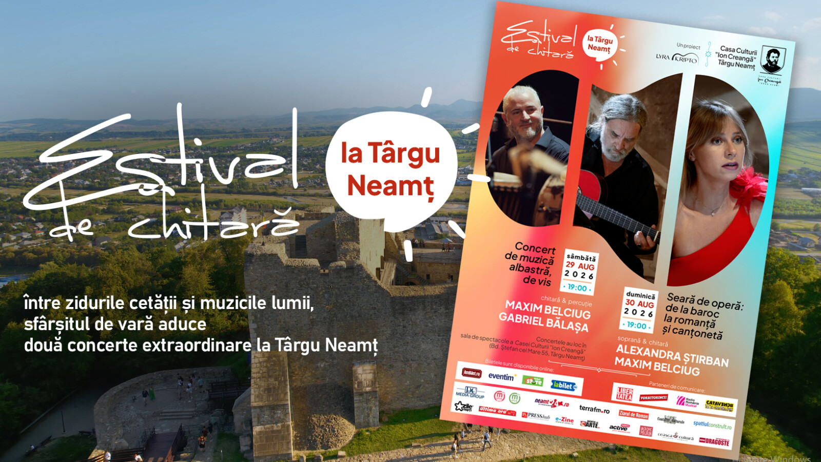 Estival de Chitară: între zidurile cetății și muzicile lumii. Un sfârșit de vară la Târgu Neamț 1 Estivalul de chitară de la Târgu Neamț